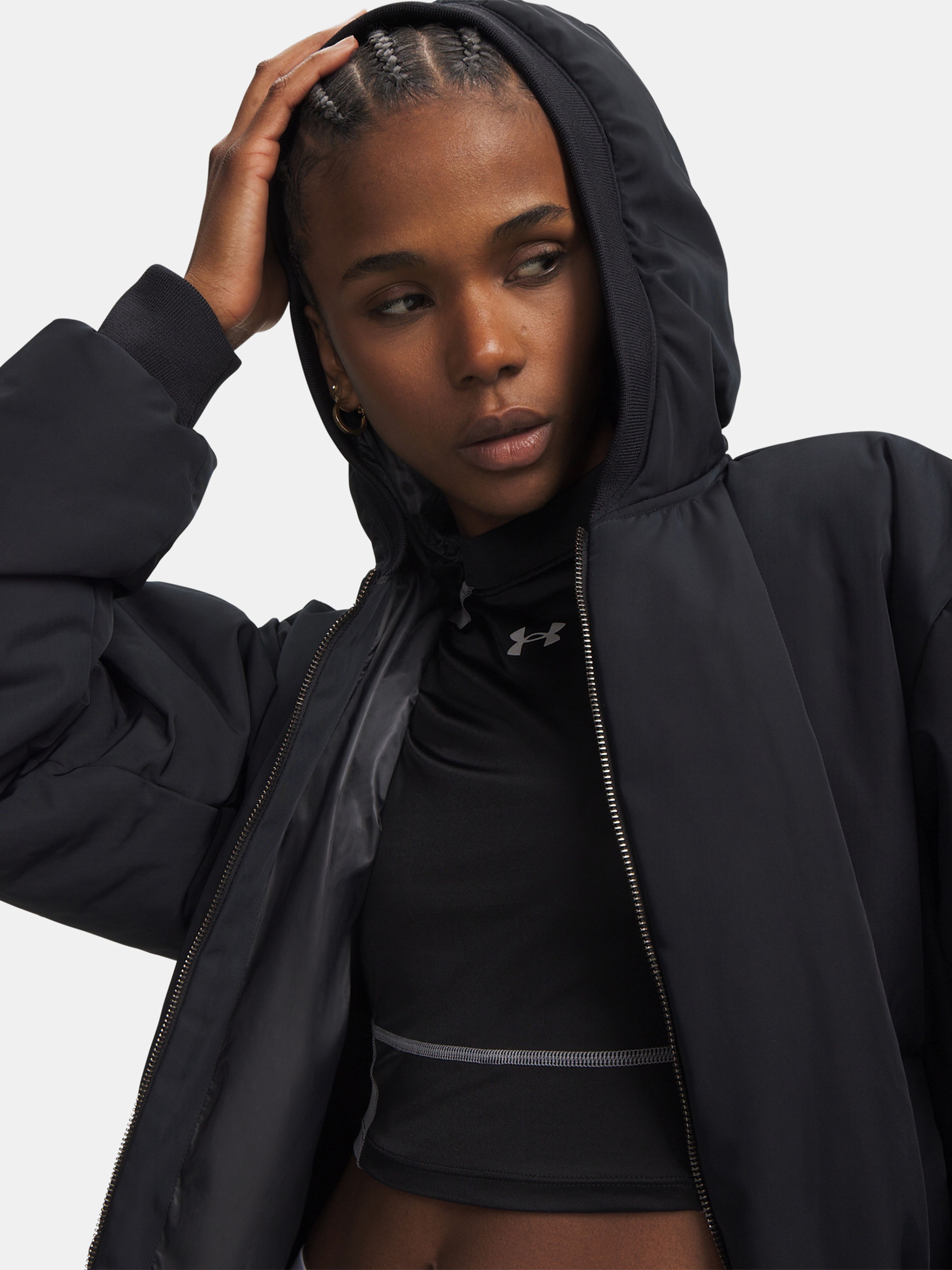 Naiste jope Under Armour Latitude Hooded Bomber Jkt - 003