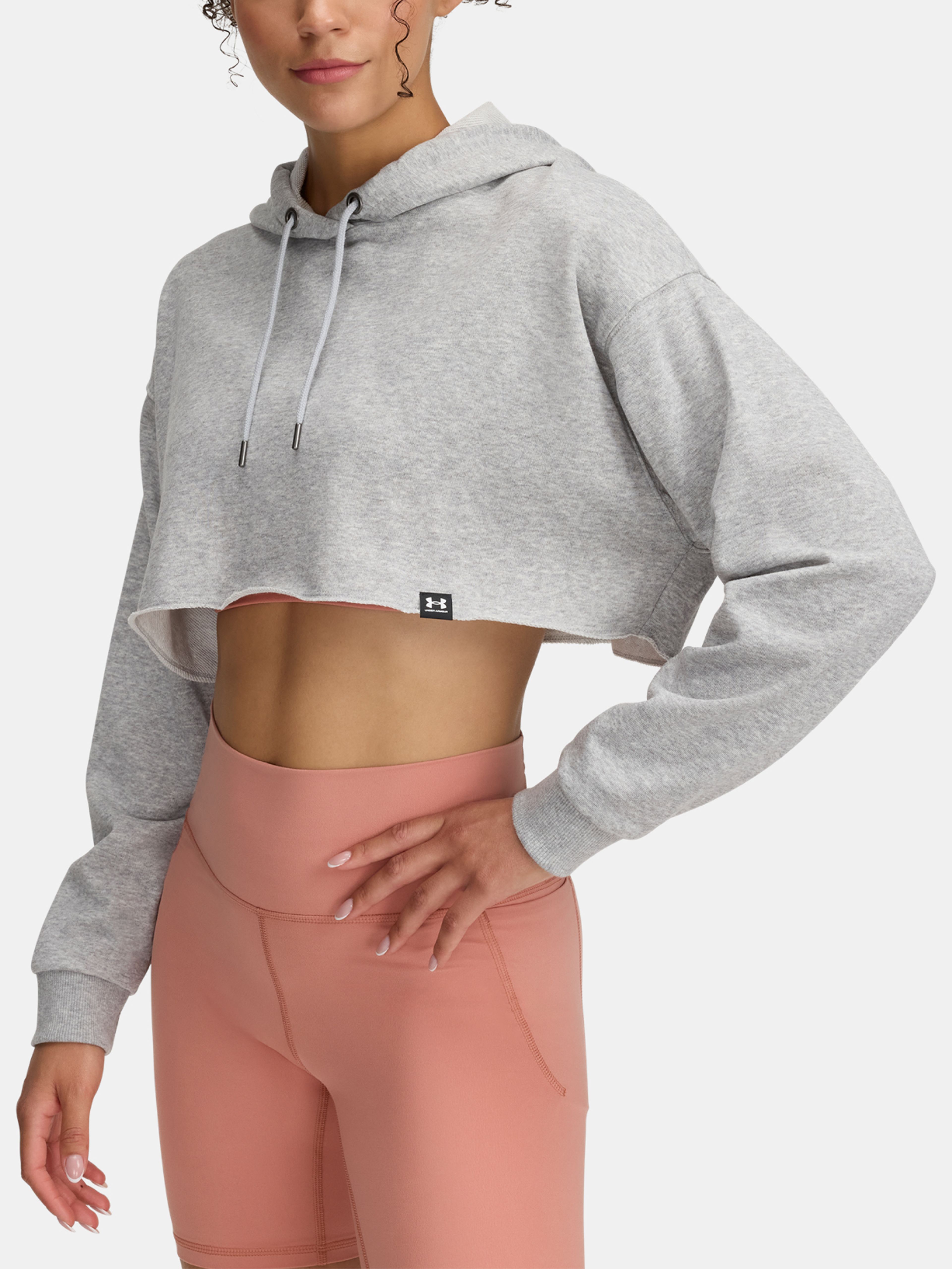 Dámska mikina Under Armour UA Icon Terry Crop Hoodie