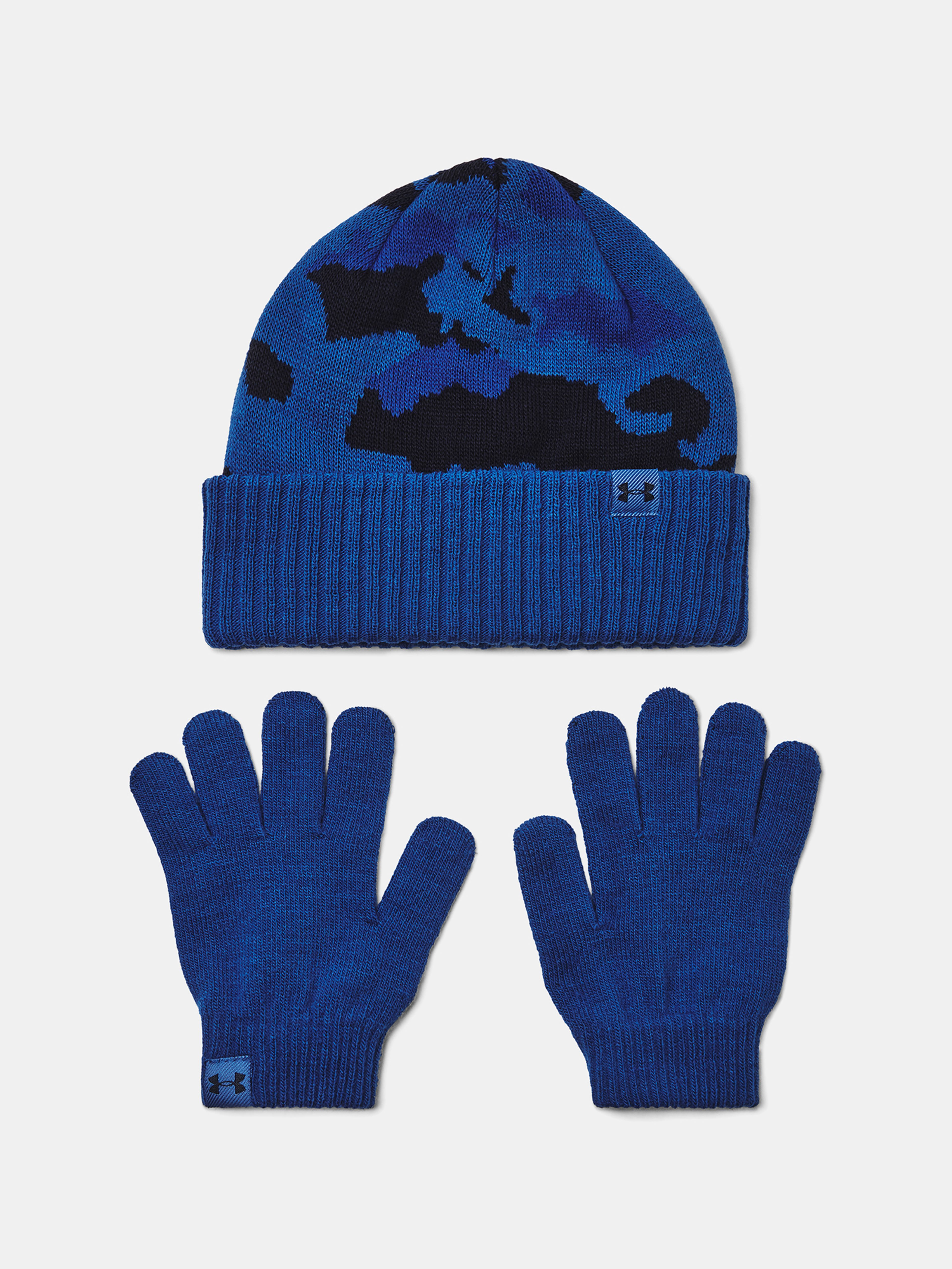 Deška kapa  Under Armour B Beanie/Glove Combo-BLU