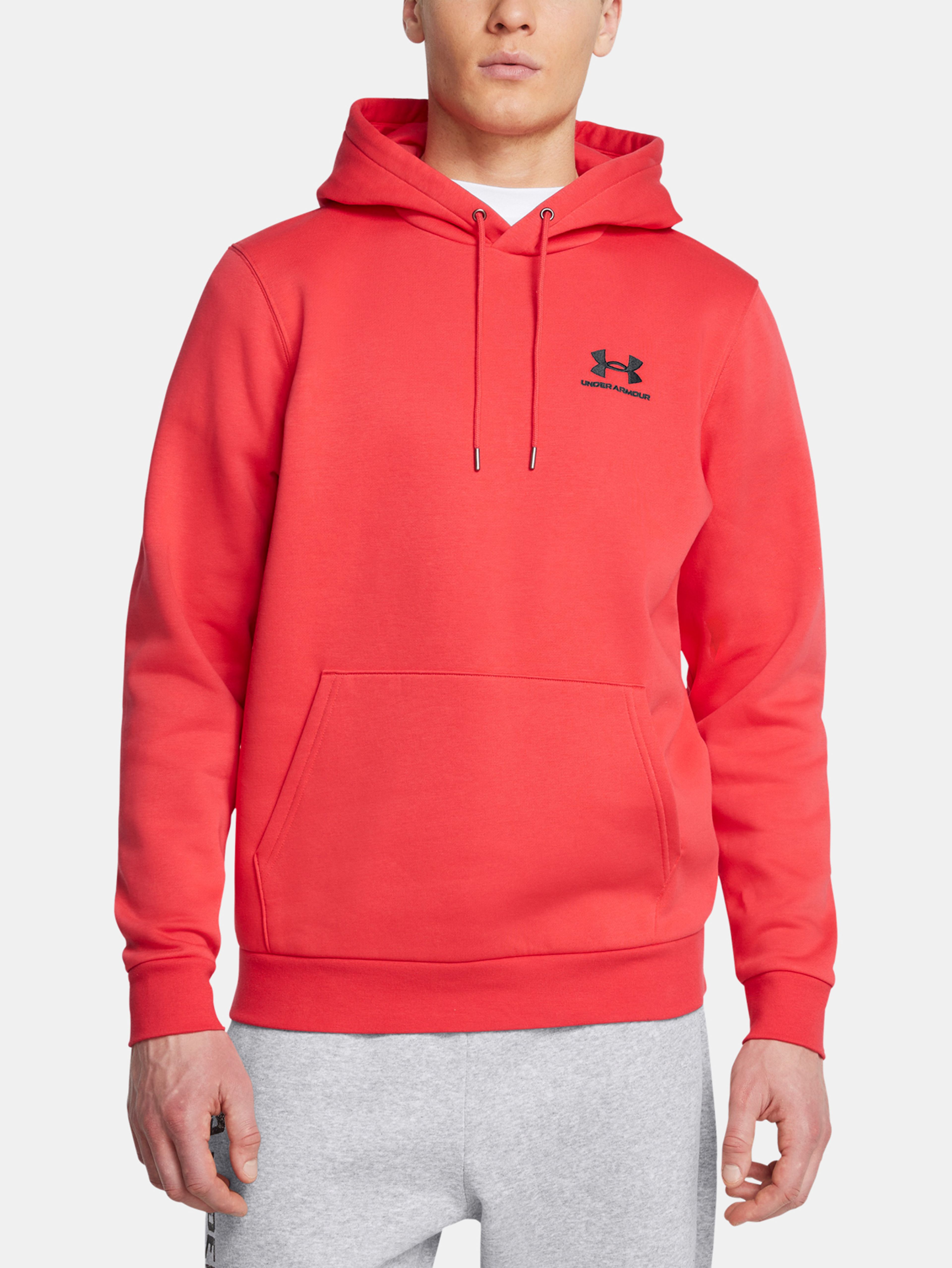 Pánska mikina Under Armour UA Icon Fleece Hoodie-RED