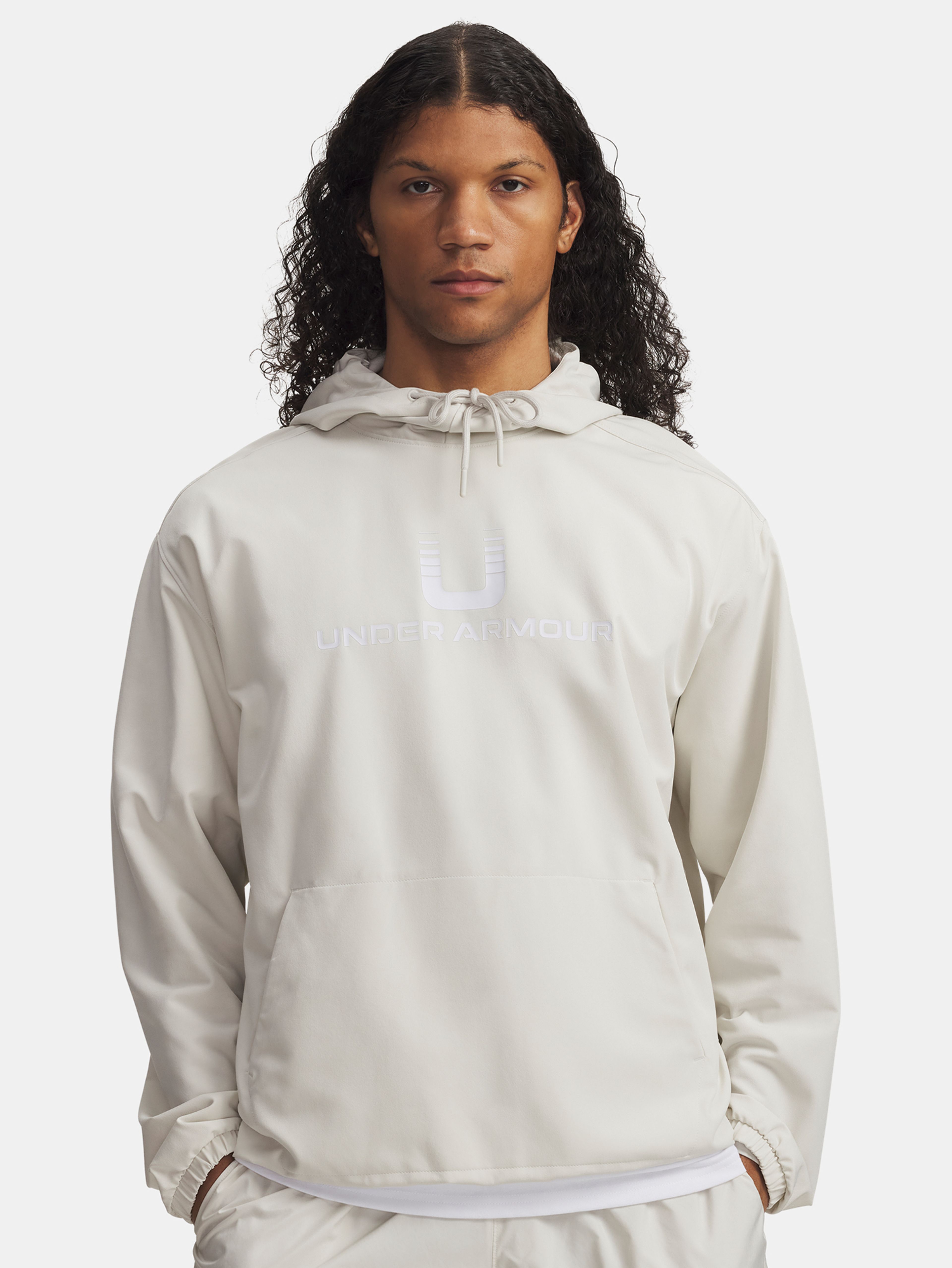 Pánská mikina Under Armour UA Unstoppable Wvn Hoodie-WHT