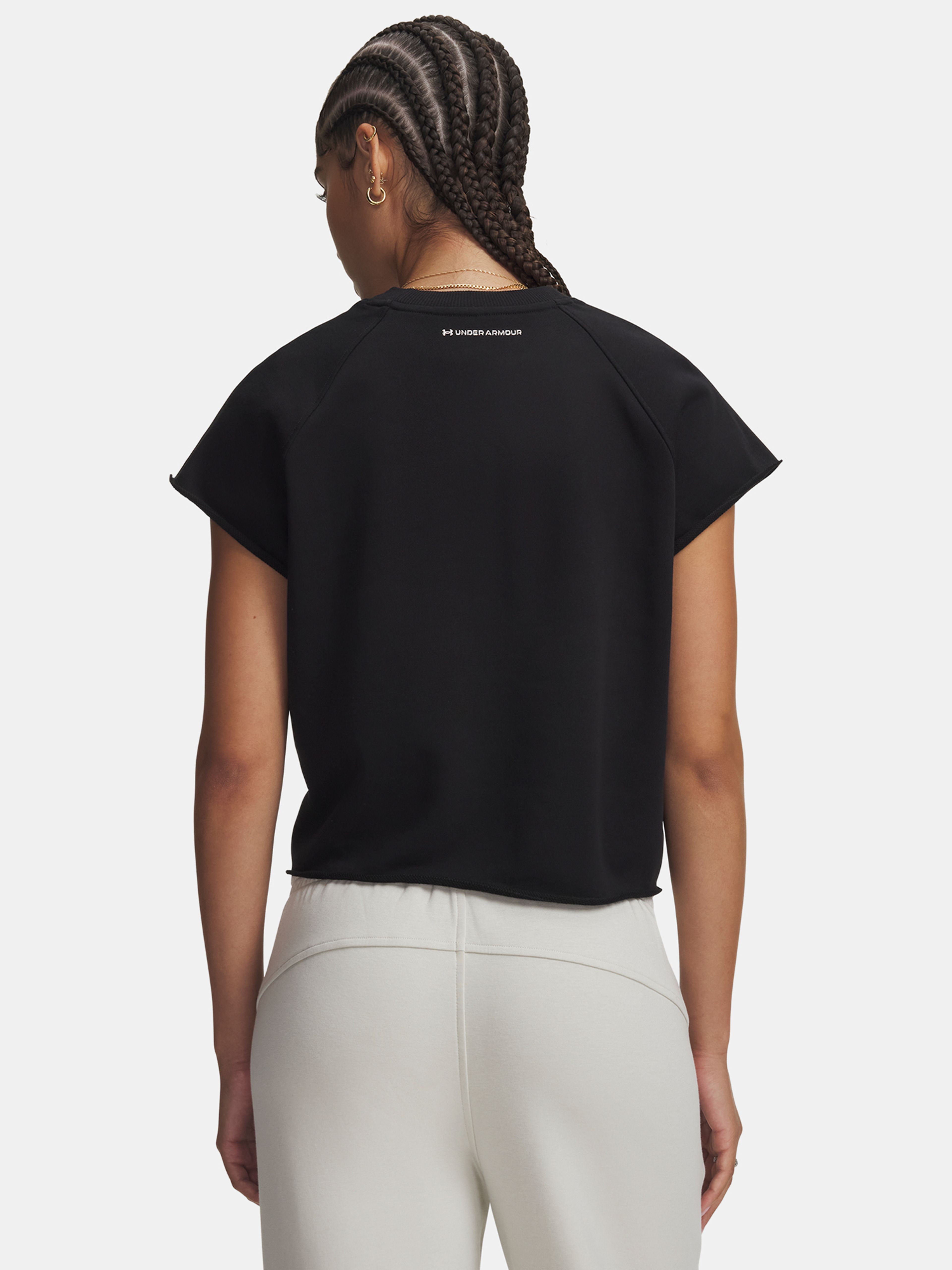 Moteriški marškinėliai Under Armour Icon WM Cut Off SS - 002