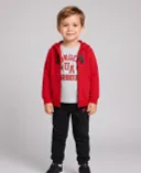 Poiste komplekt Under Armour UA RIVAL 3PC HOODIE SET-Punane - 001