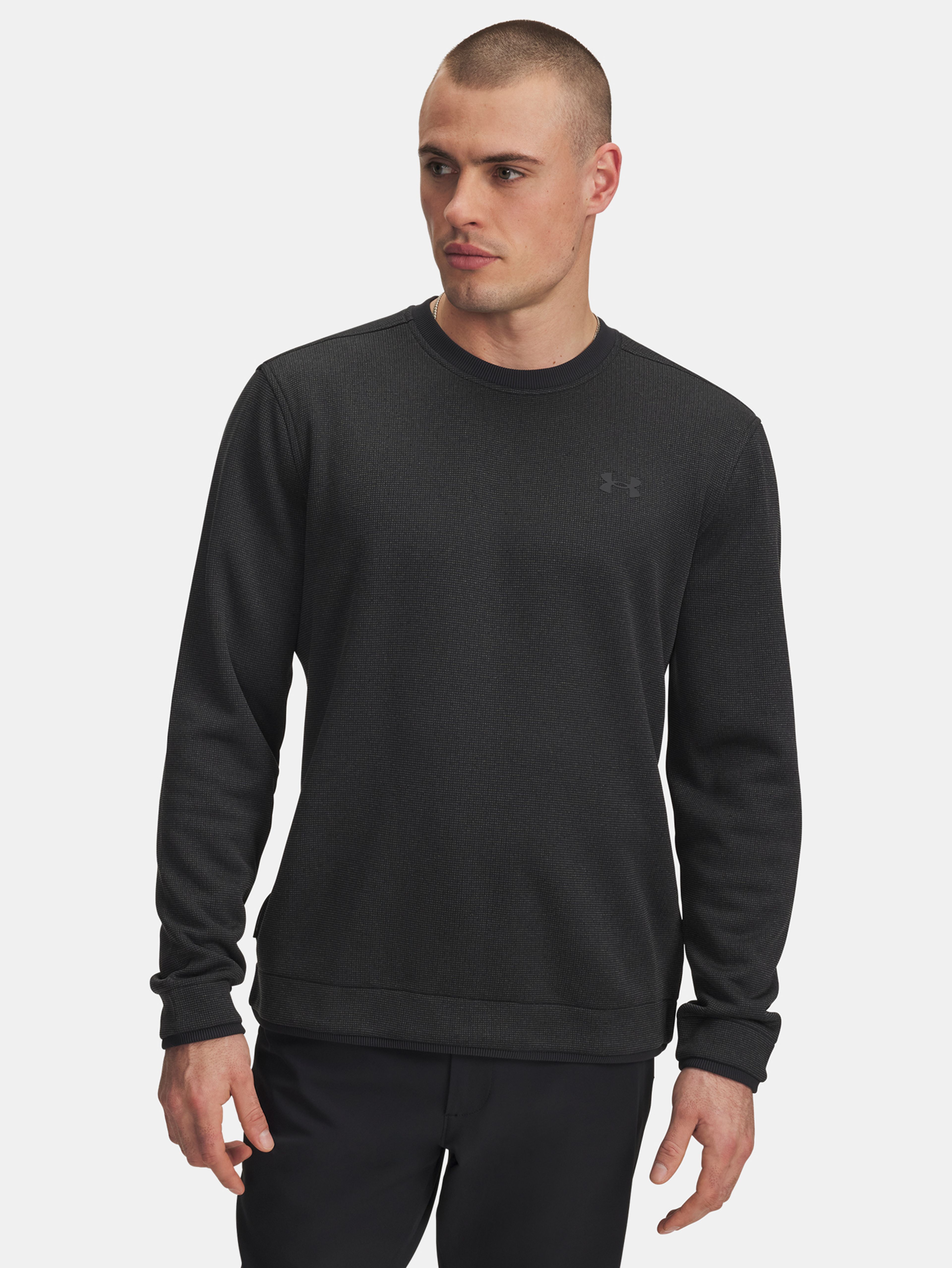 Pánska mikina Under Armour UA M Sweater Fleece Crew-BLK