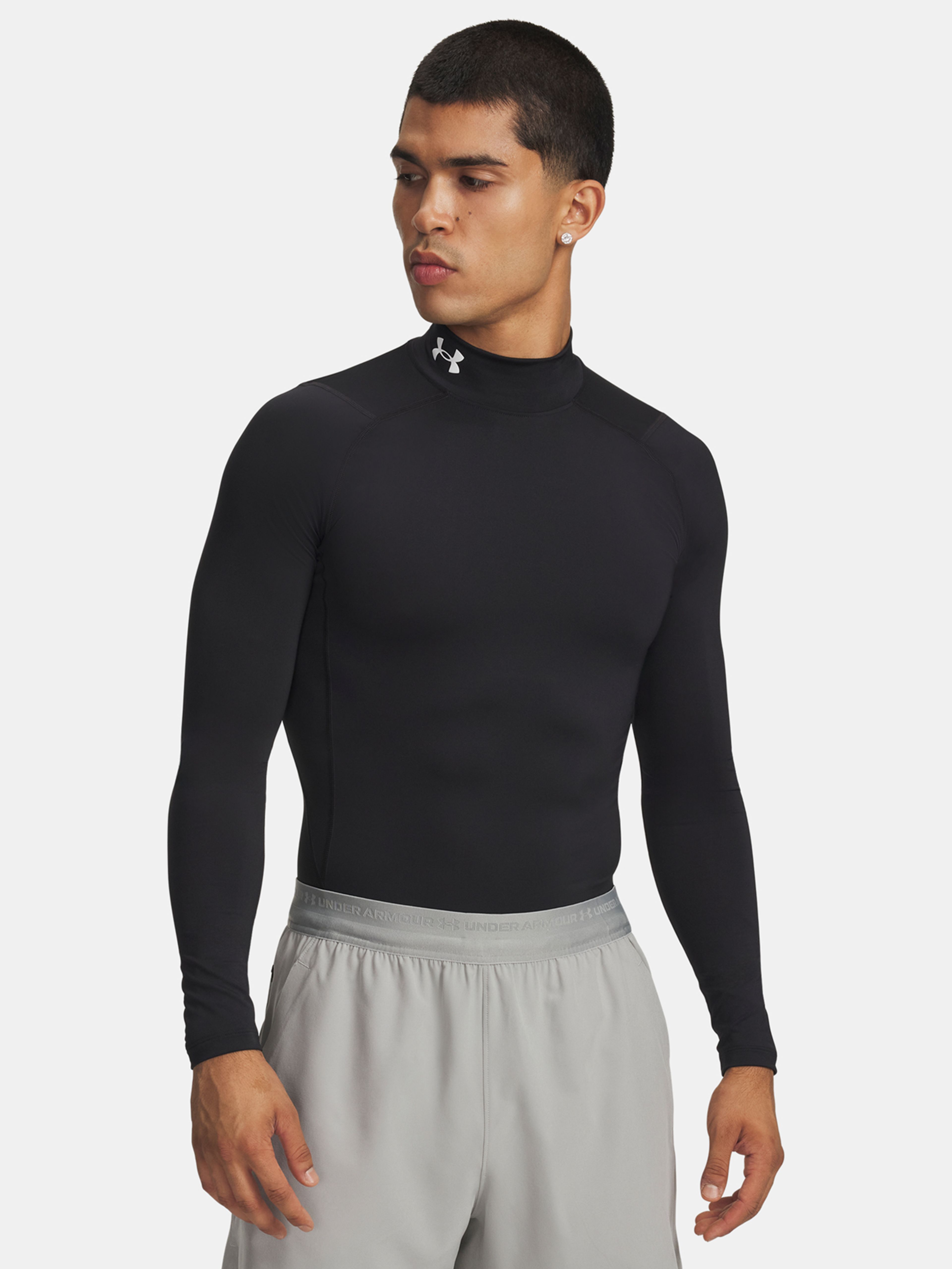 Férfi póló Under Armour HG Armour Comp Mock LS