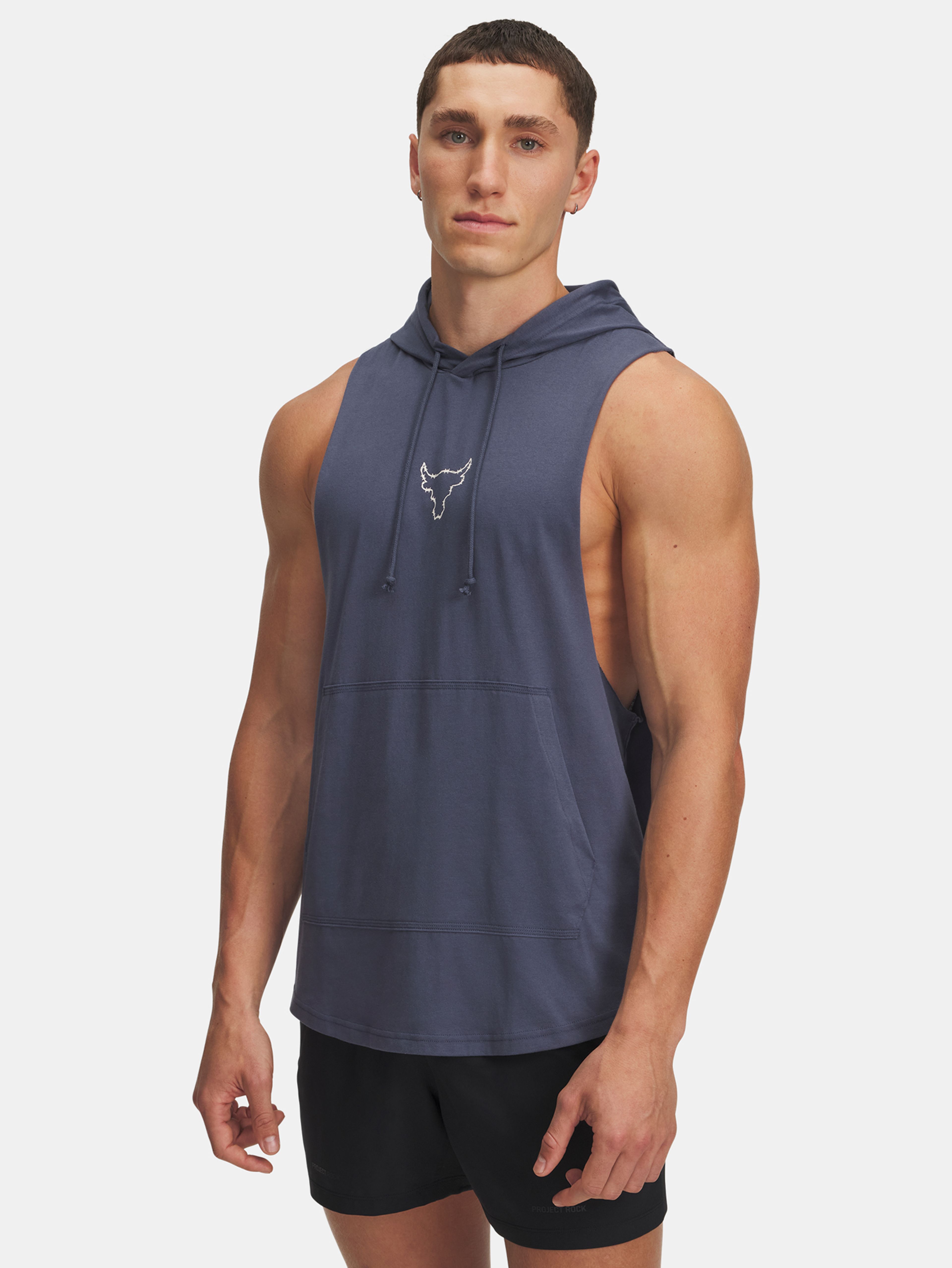 Moški pulover  Under Armour Pjt Rck Q3PO SL Hoodie-GRY