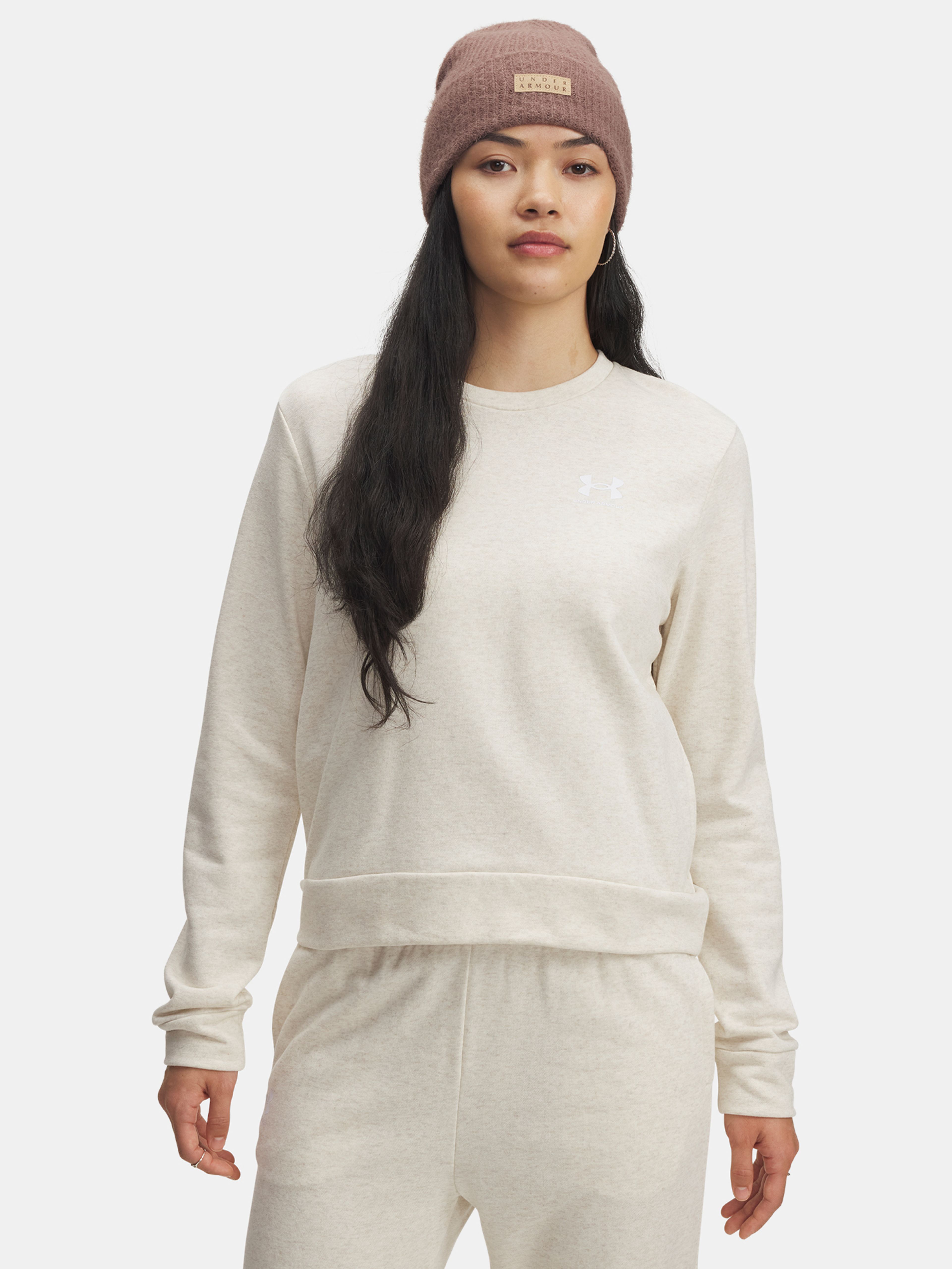 Moteriškas bliuzonas Under Armour UA Rival Terry Crew-BRN