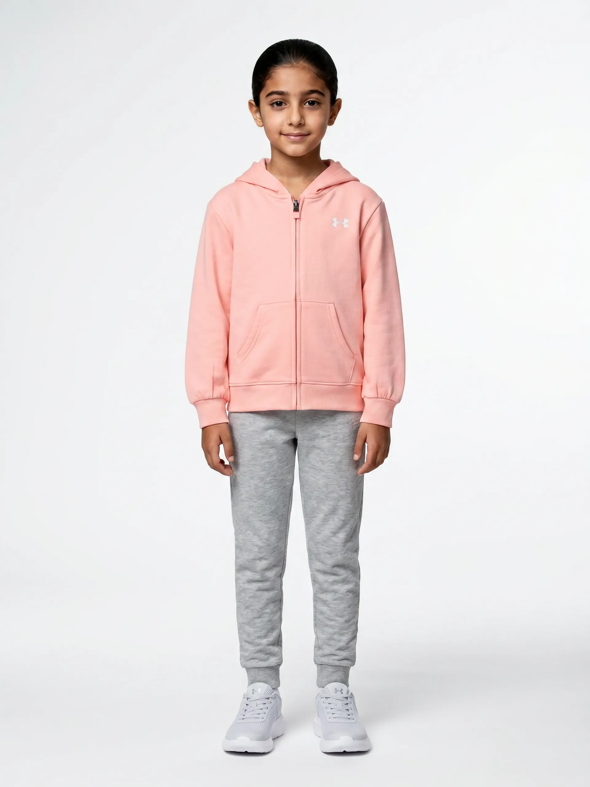 Mergaičių rinkinys Under Armour UA CHEST LOGO HOODY SET - 001