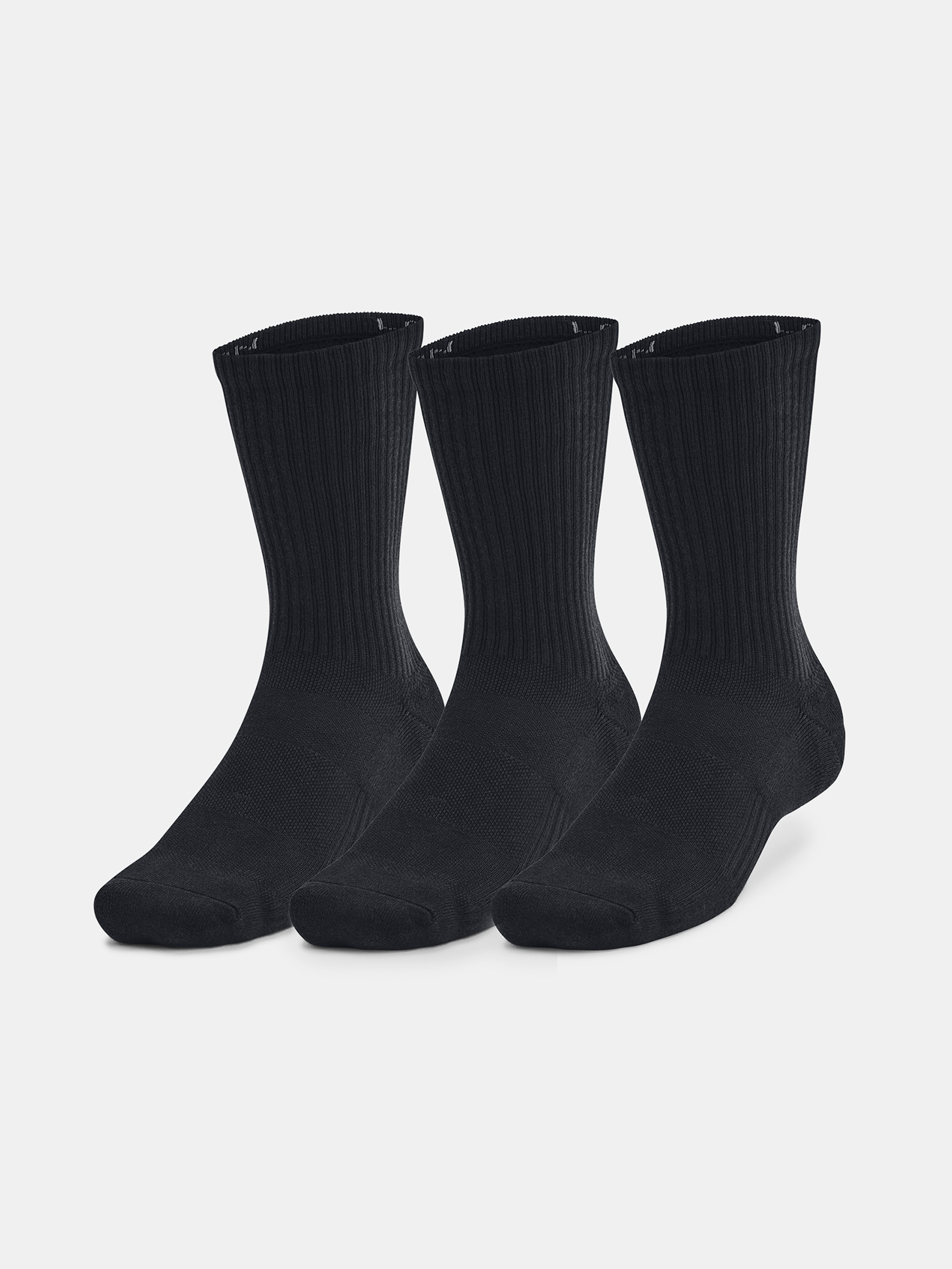 Unisex ponožky Under Armour Unisex UA TC 3pk Crew-BLK