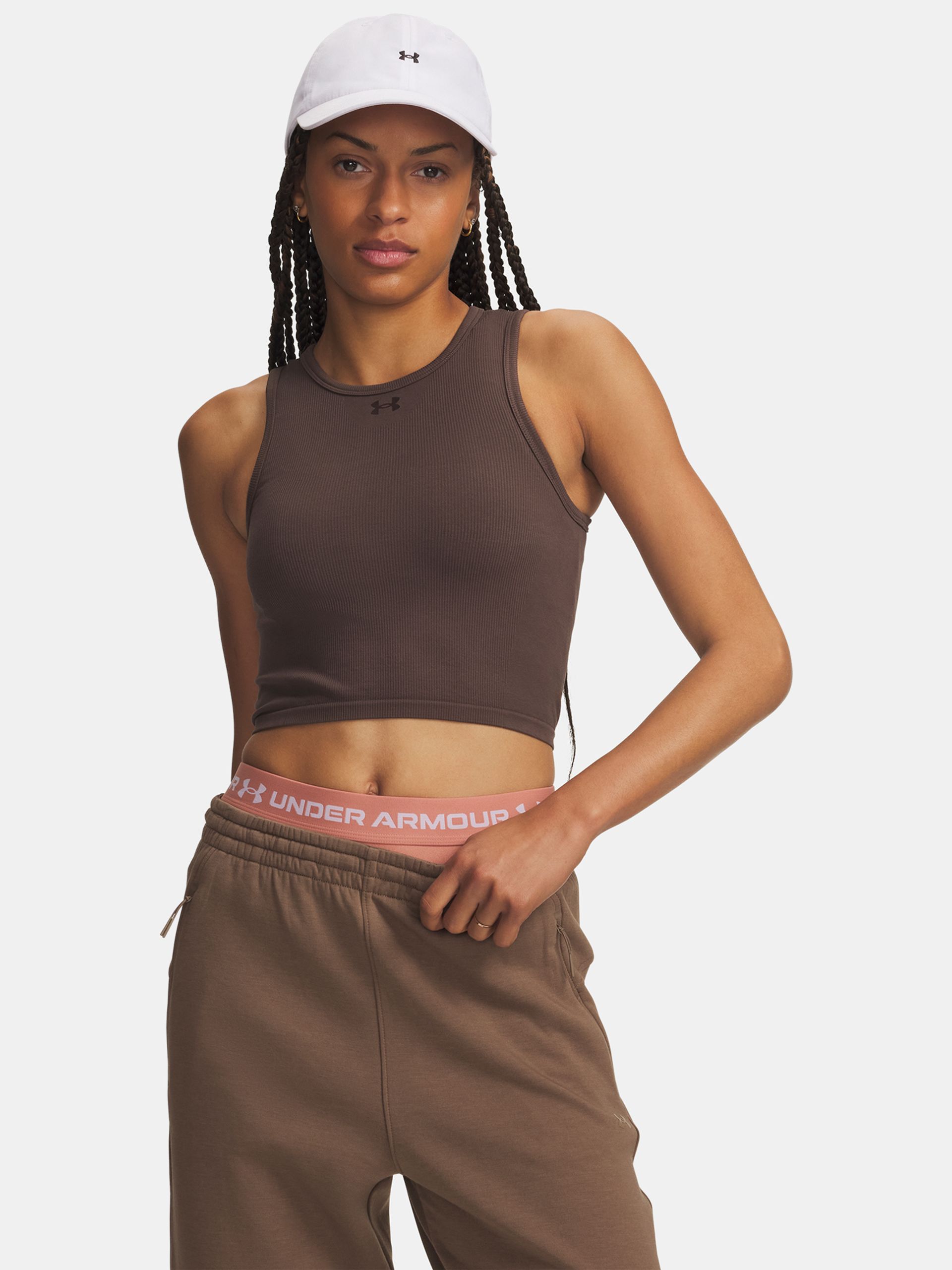 Ženska majica brez rokavov Under Armour Seamless Cotton Hand Tank - 001
