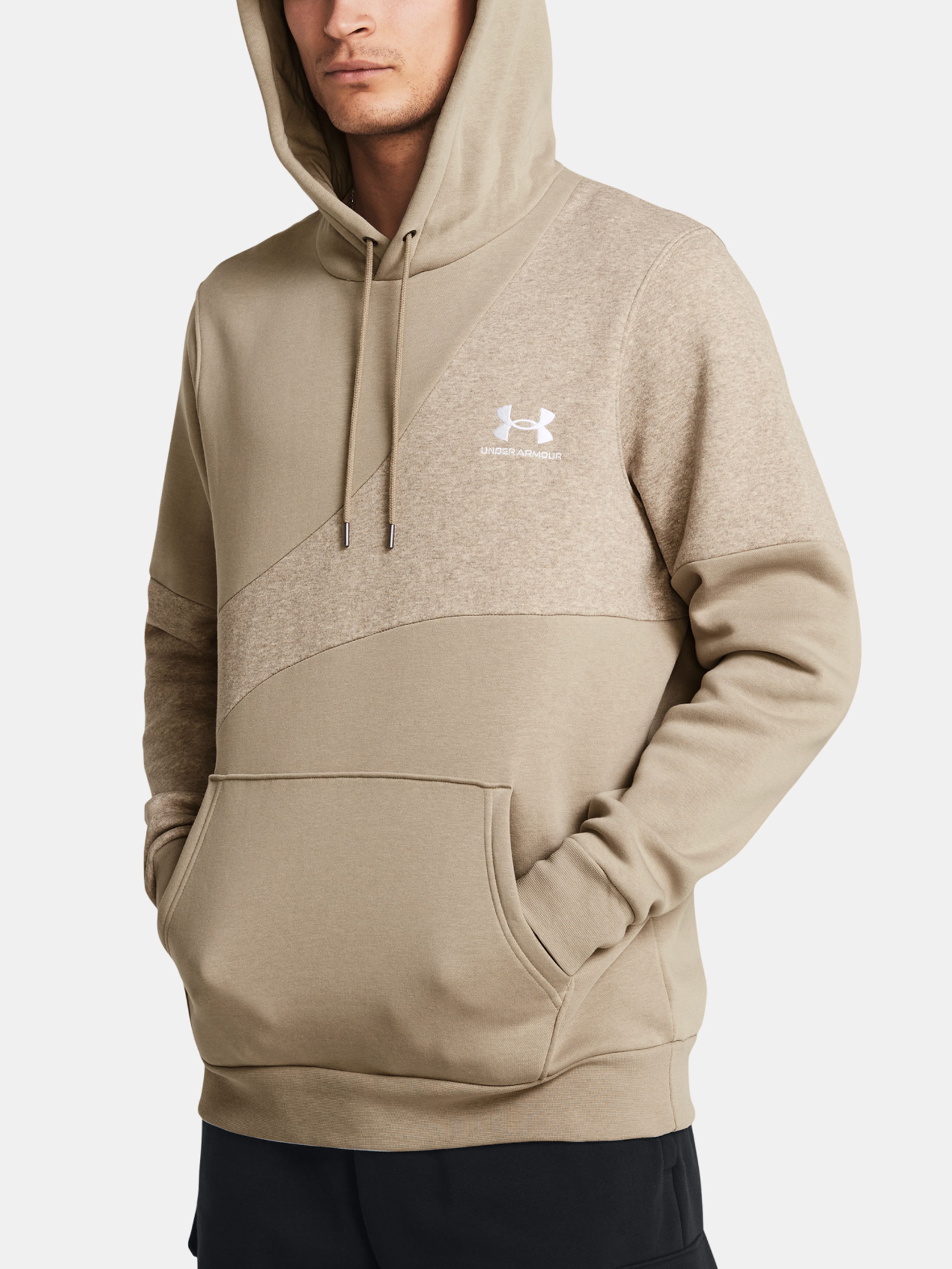 Férfi felső Under Armour UA Essential Flc Blocked HD