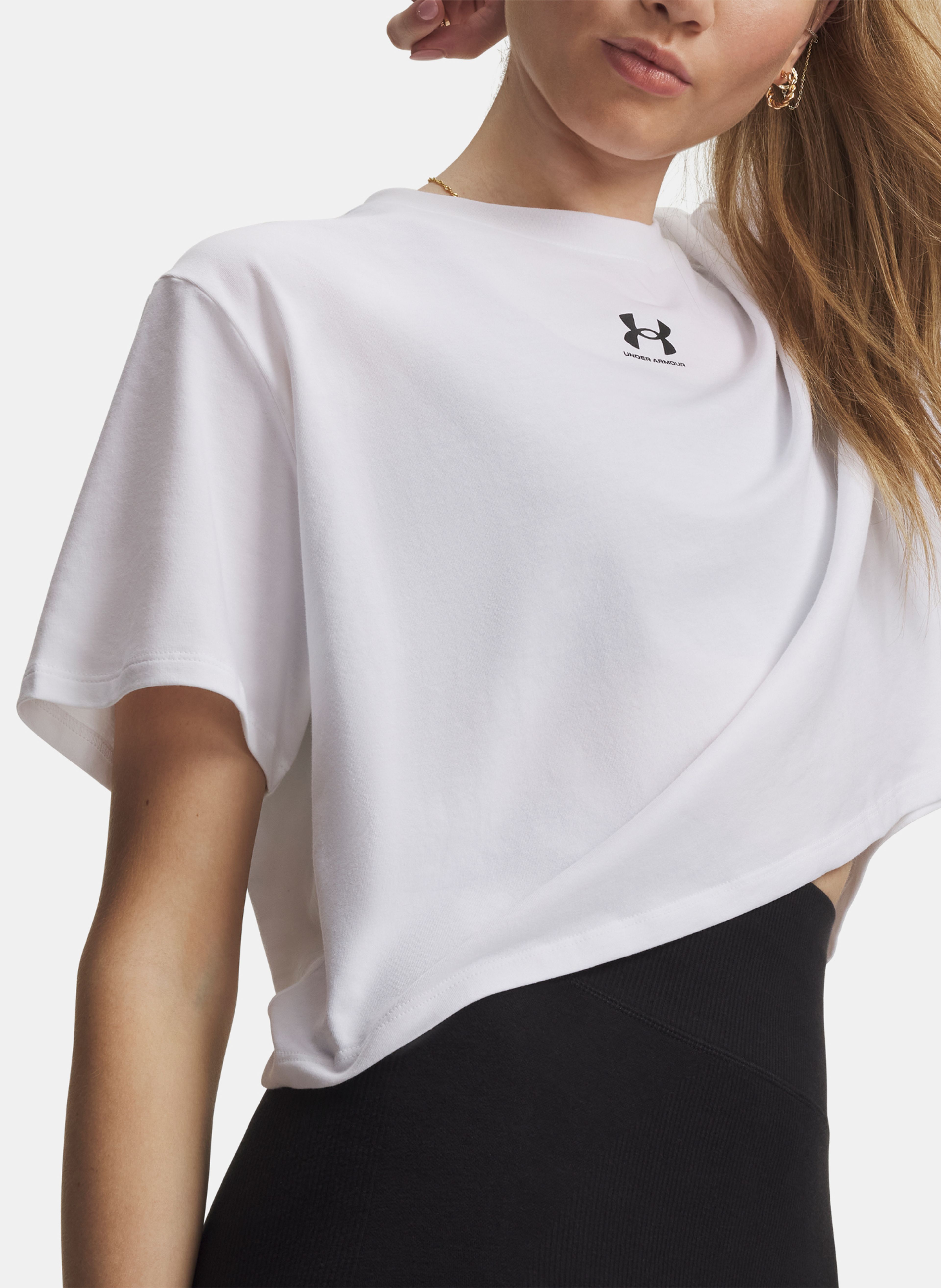 Moteriški marškinėliai Under Armour UA Rival Boxy Tee Solid - 003