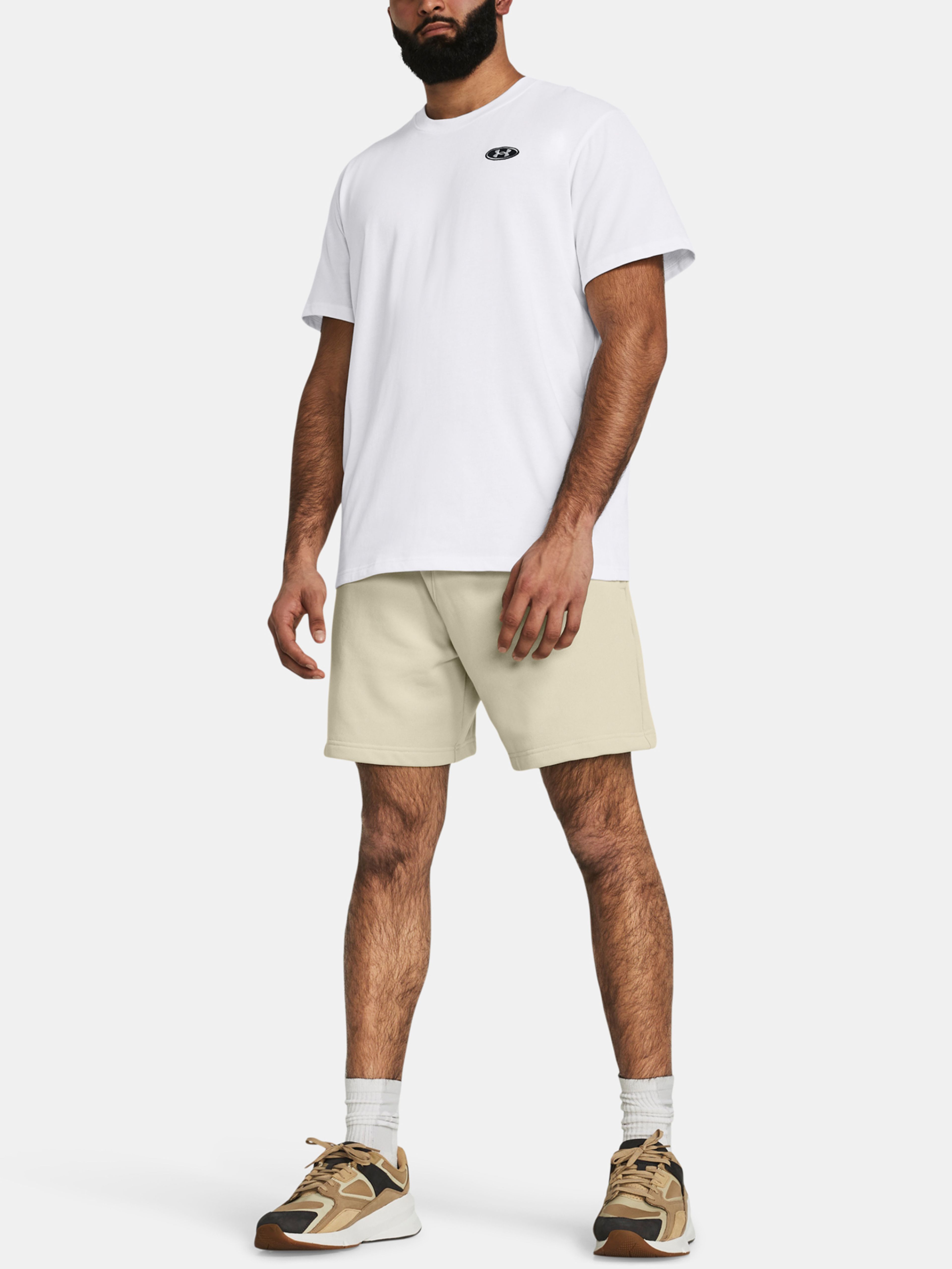 Pánske tričko Under Armour UA HW LC PATCH SS-WHT