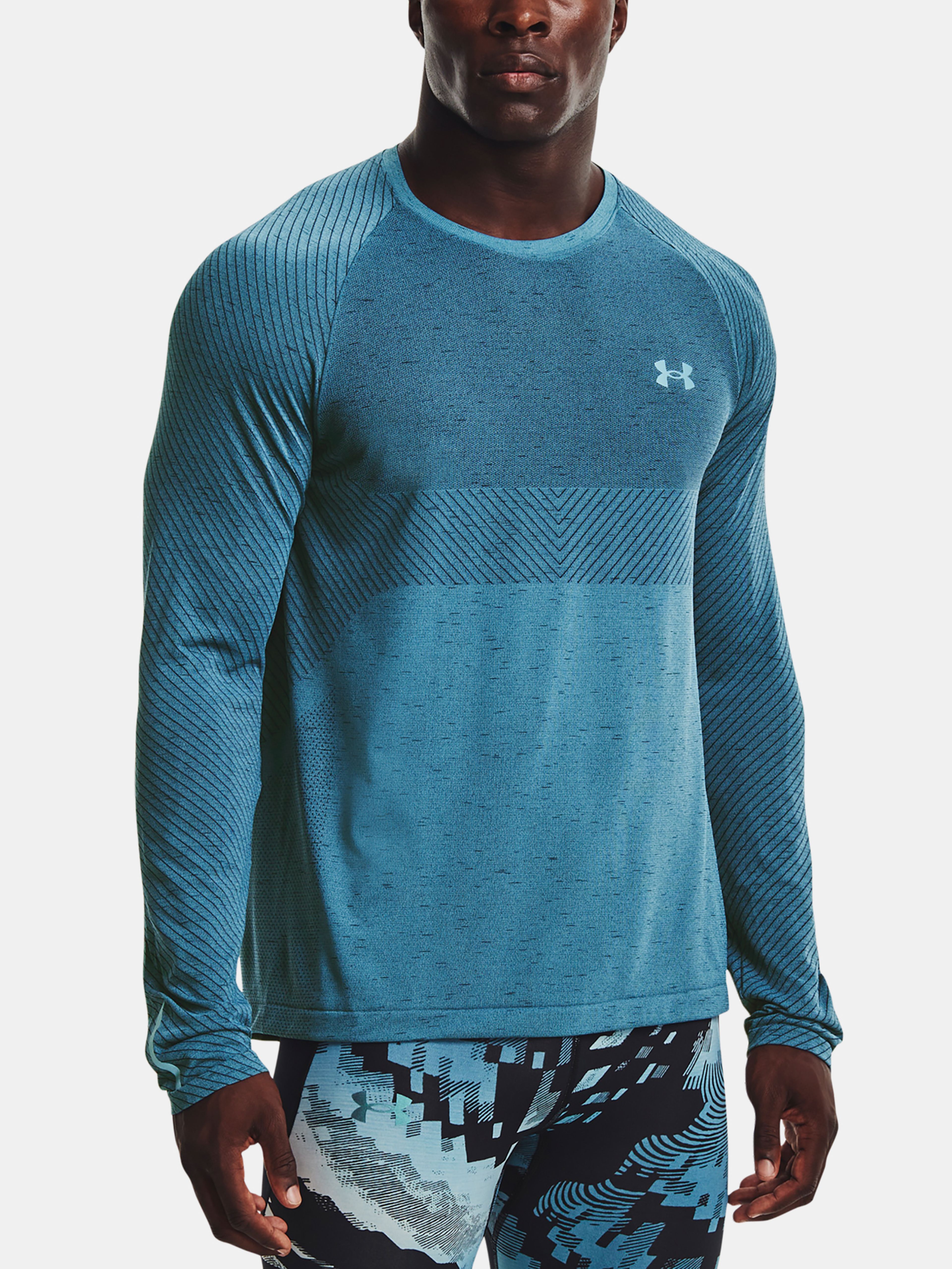 Férfi póló Under Armour Seamless Run LS