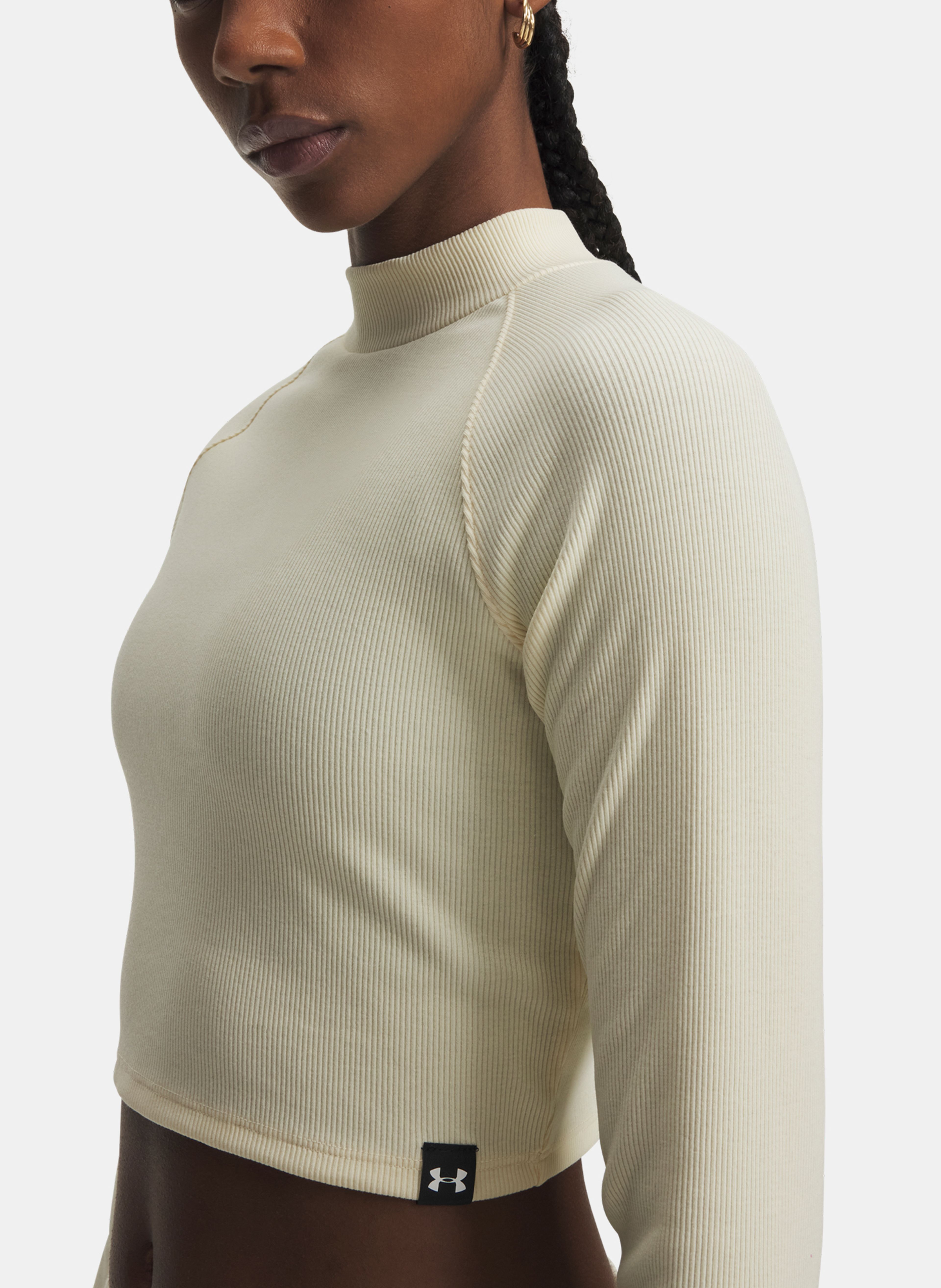 Dámské tričko Under Armour UA RIV RIB MOCK LS - 003