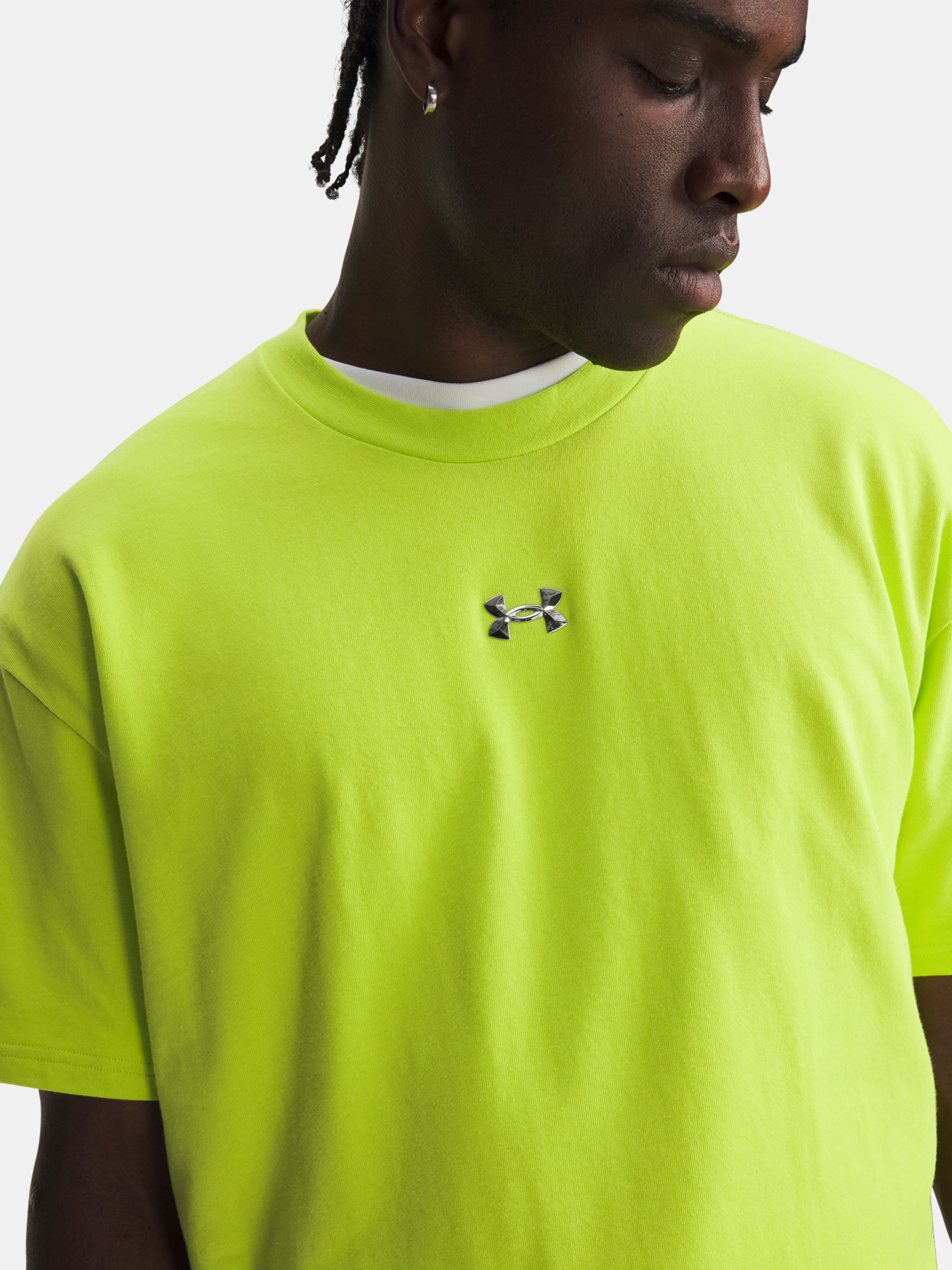 Meeste t-särk Under Armour UA M HWT METAL LOGO SS - 003