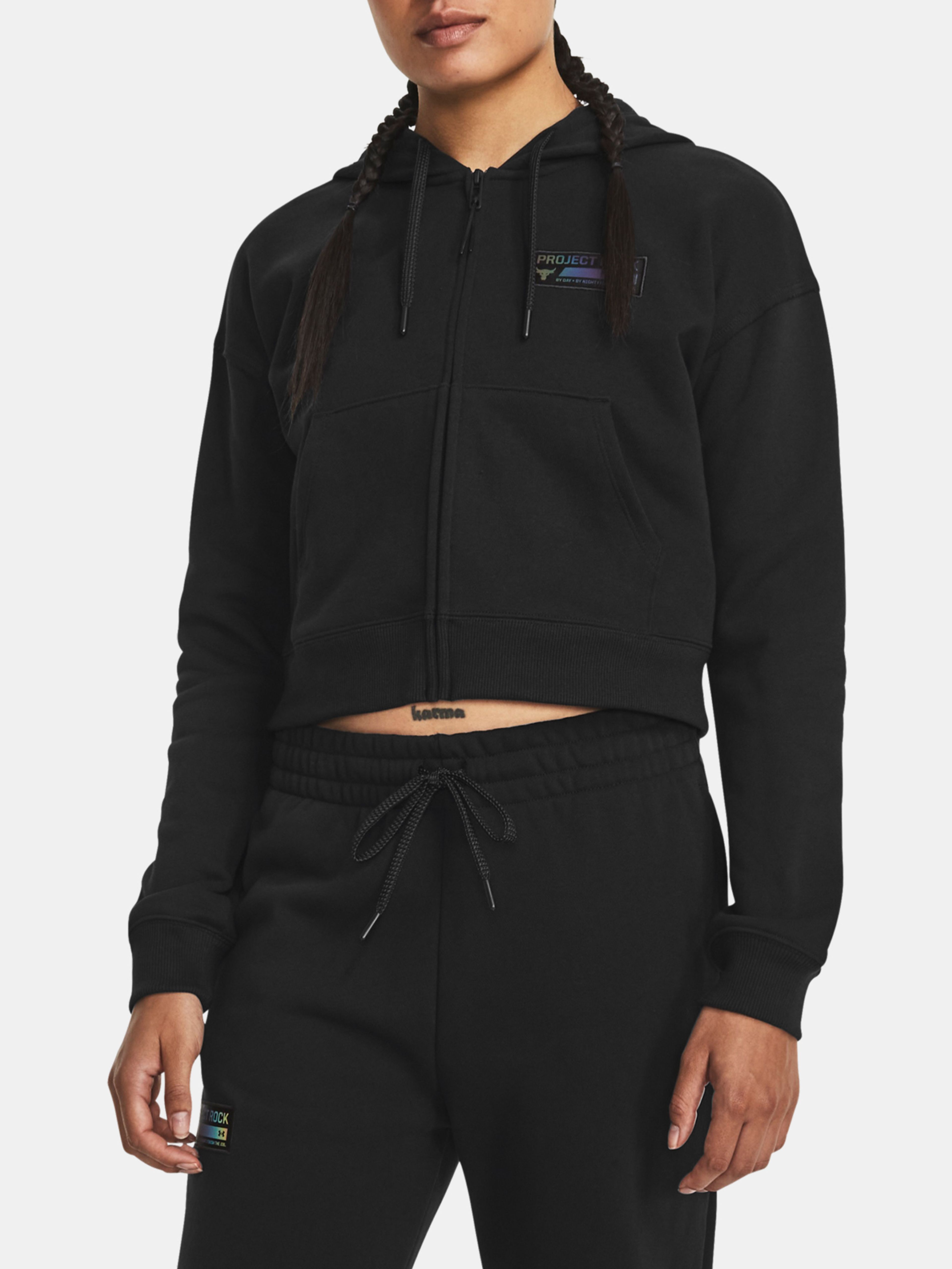 Női felső Under Armour Pjt Rck HW Terry FZ Q4