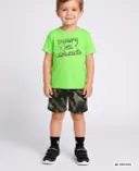 Poiste komplekt Under Armour UA TECH PRINTED SS SHORT SET-GRN-Roheline - 001