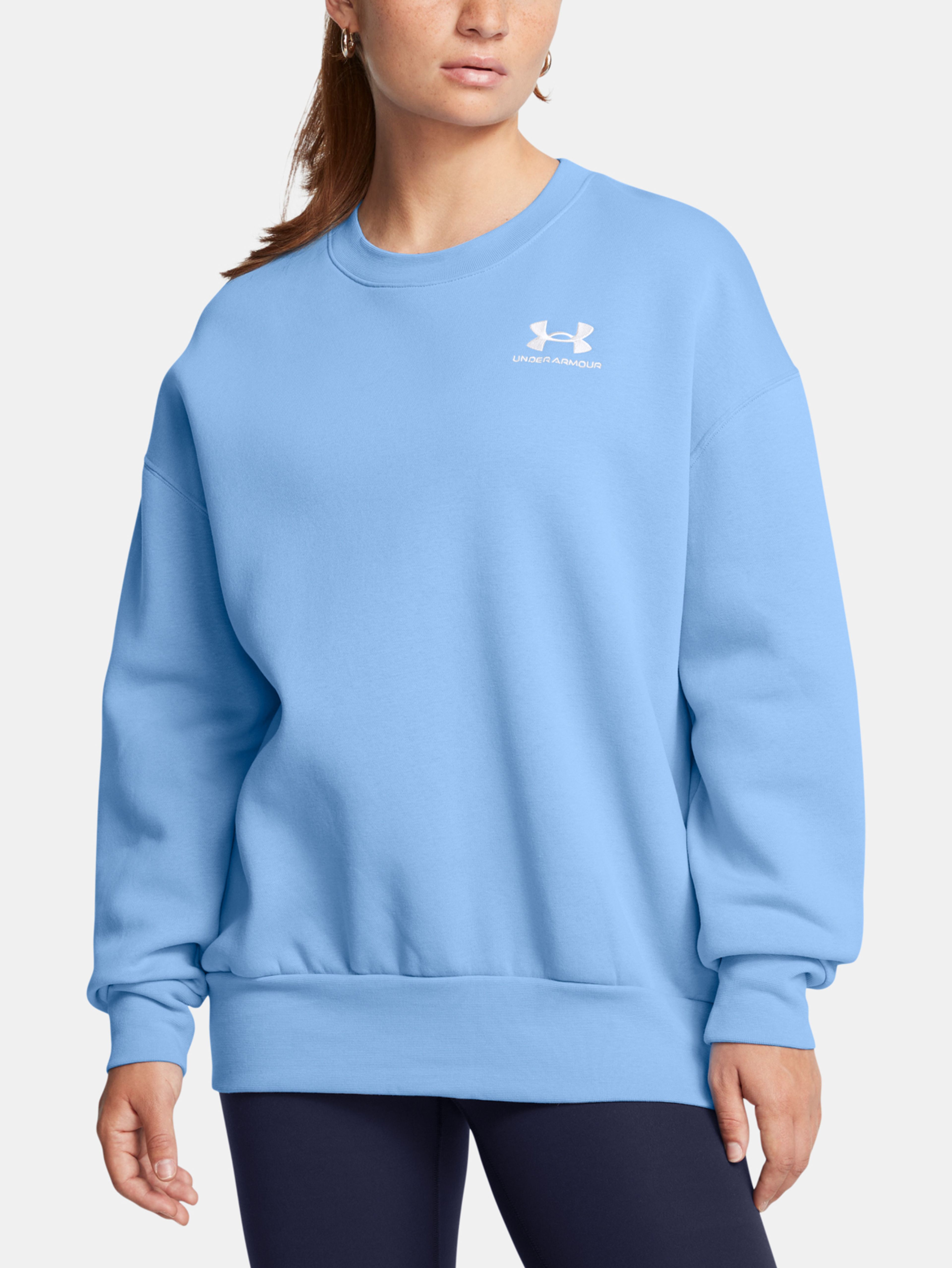 Női felső Under Armour UA Icon Fleece OS Crew-BLU