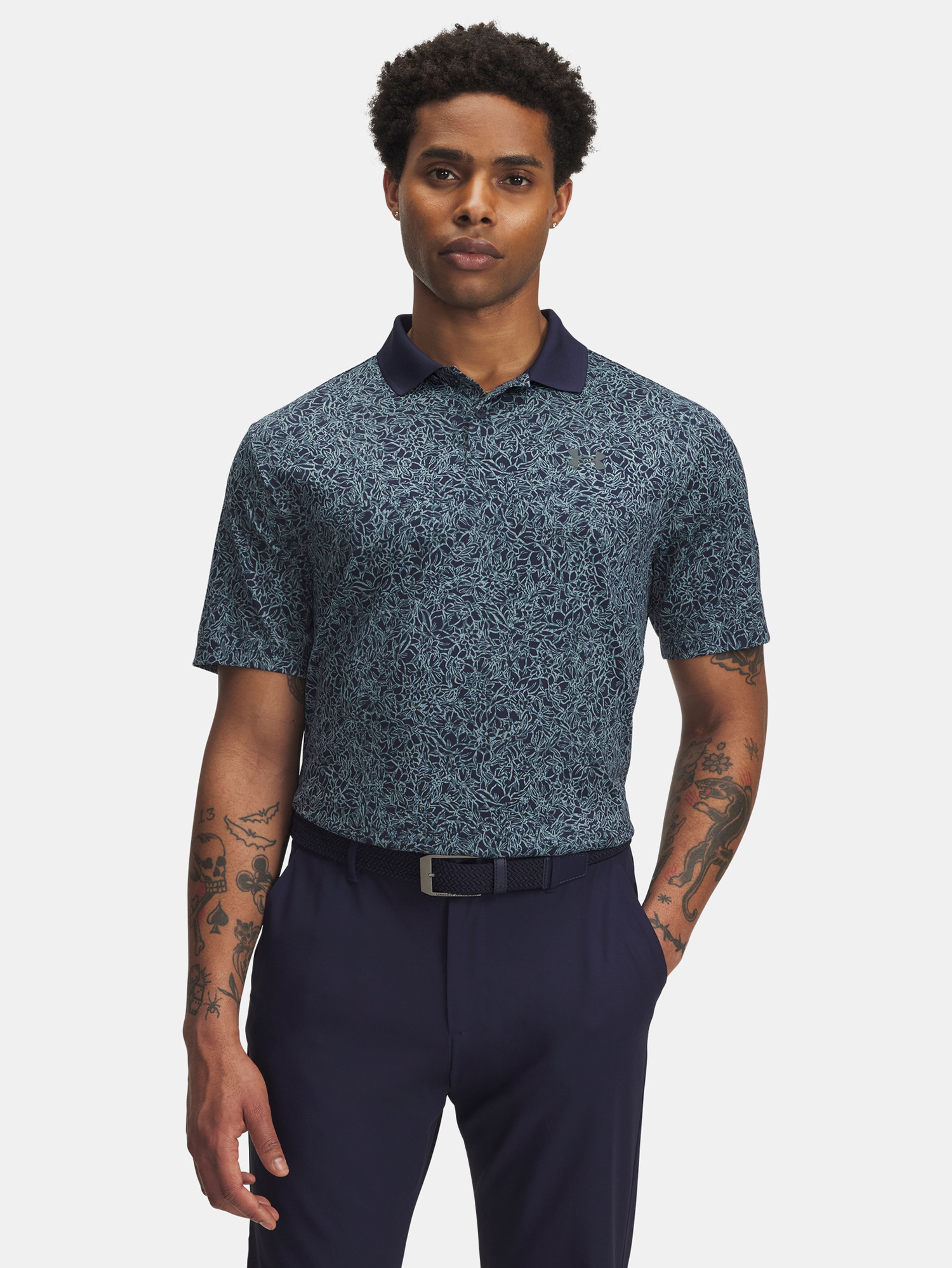 Férfi póló Under Armour UA Matchplay Printed Polo-BLU