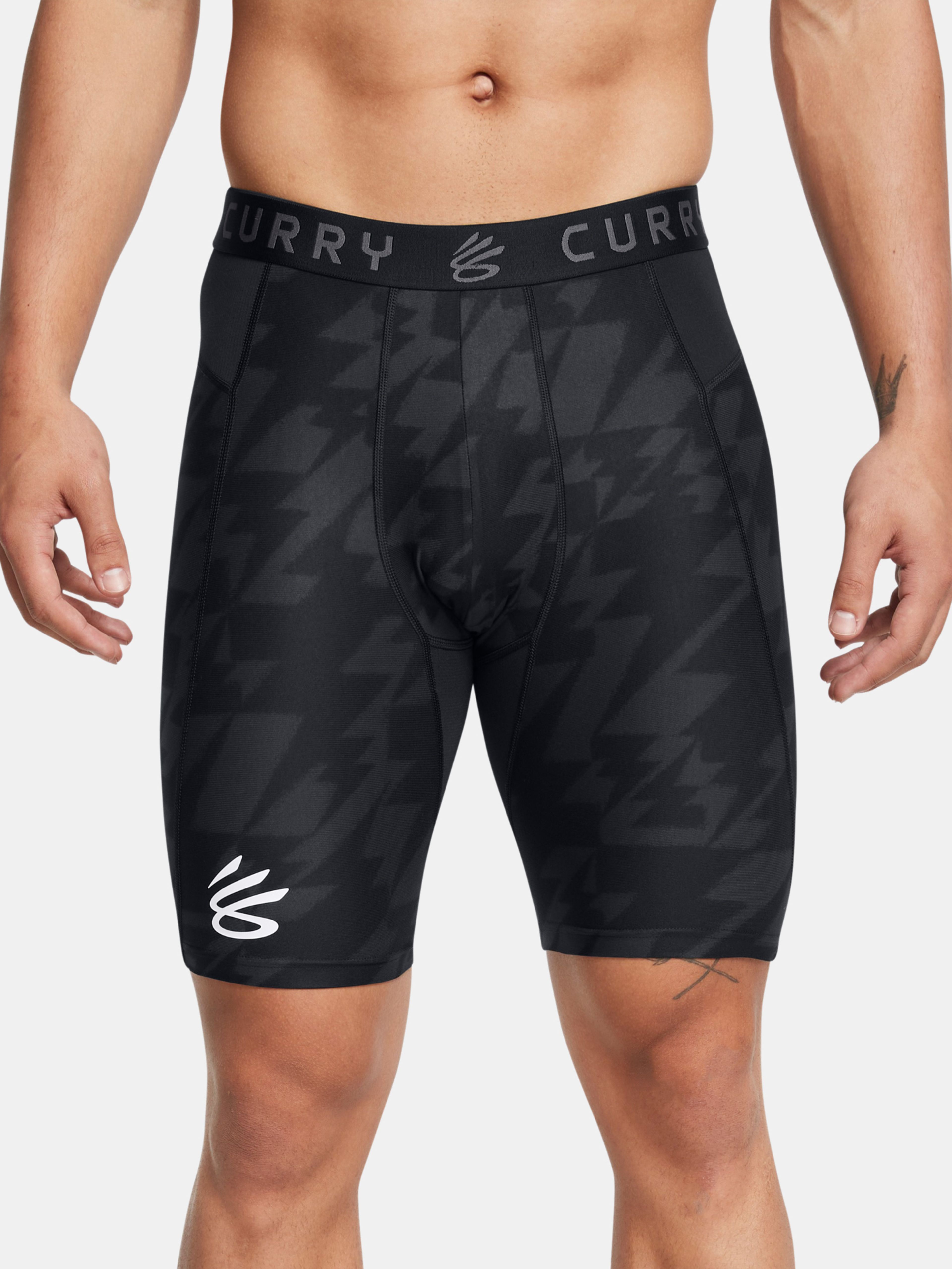 Férfi rövidnadrágok Under Armour UA Curry HG Prtd Shorts-BLK