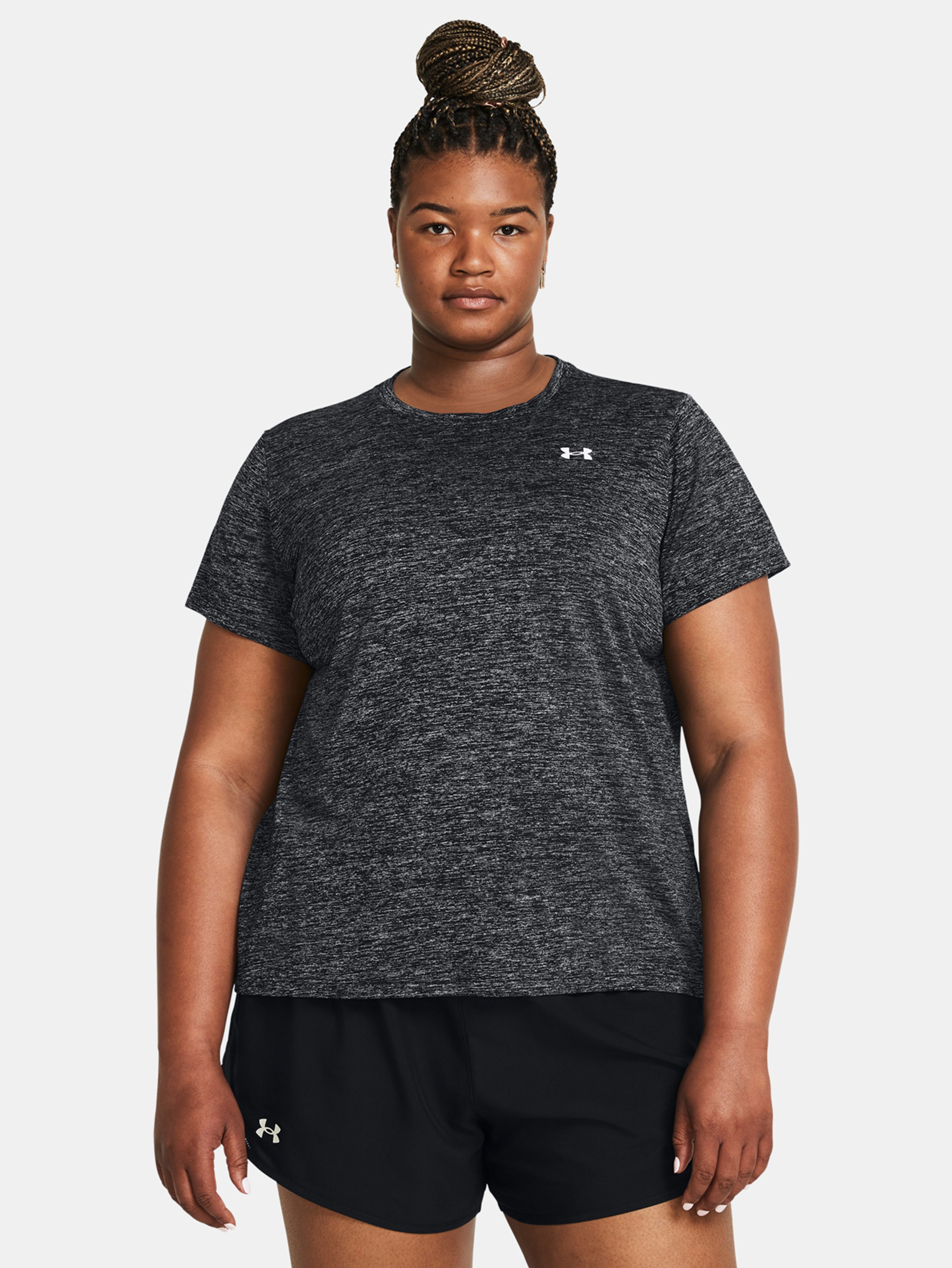 Női póló Under Armour Tech SSC- Twist&-BLK