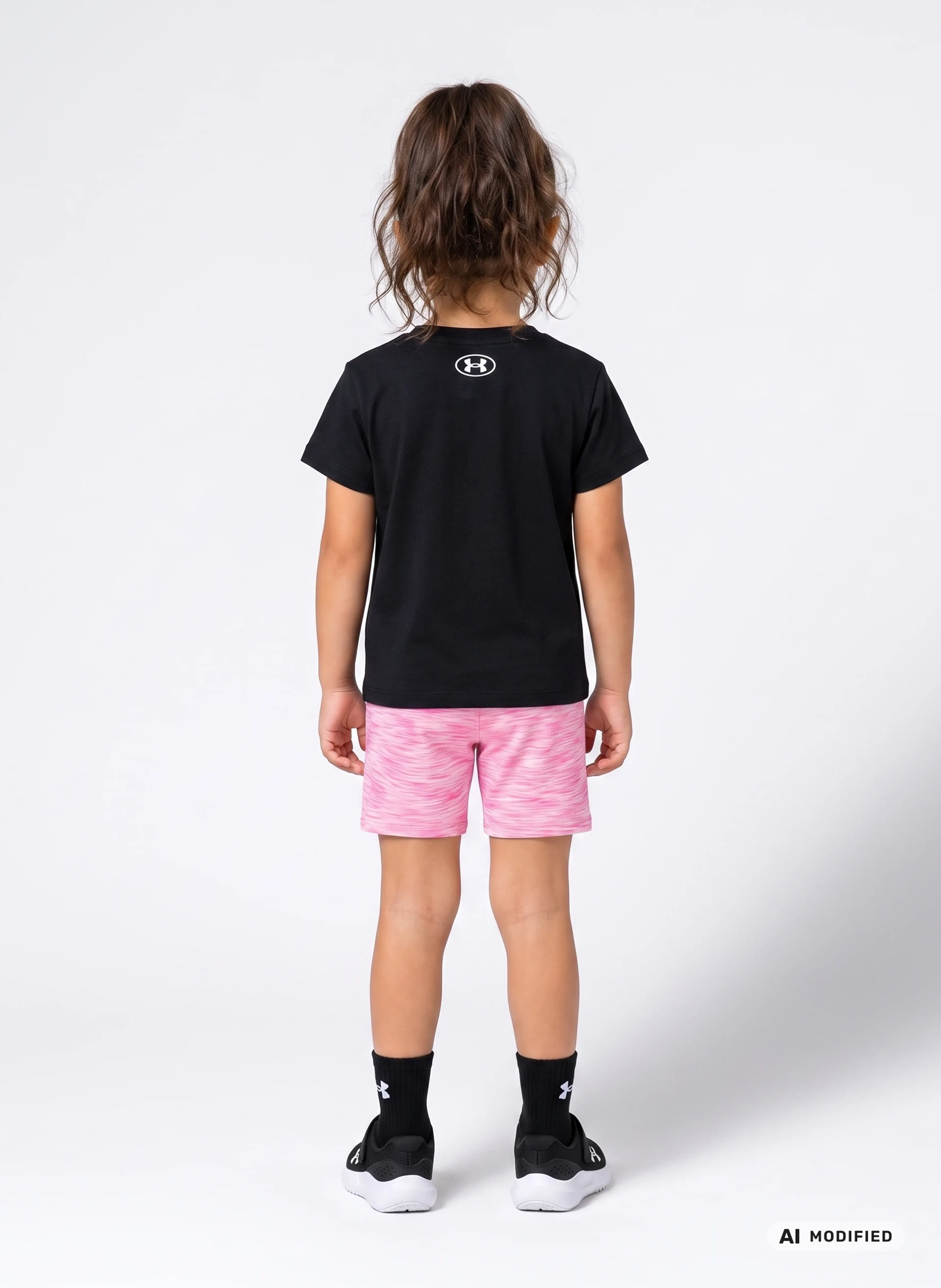 Mergaičių rinkinys Under Armour UA TWIST BIKE SHORT SET-BLK - 004
