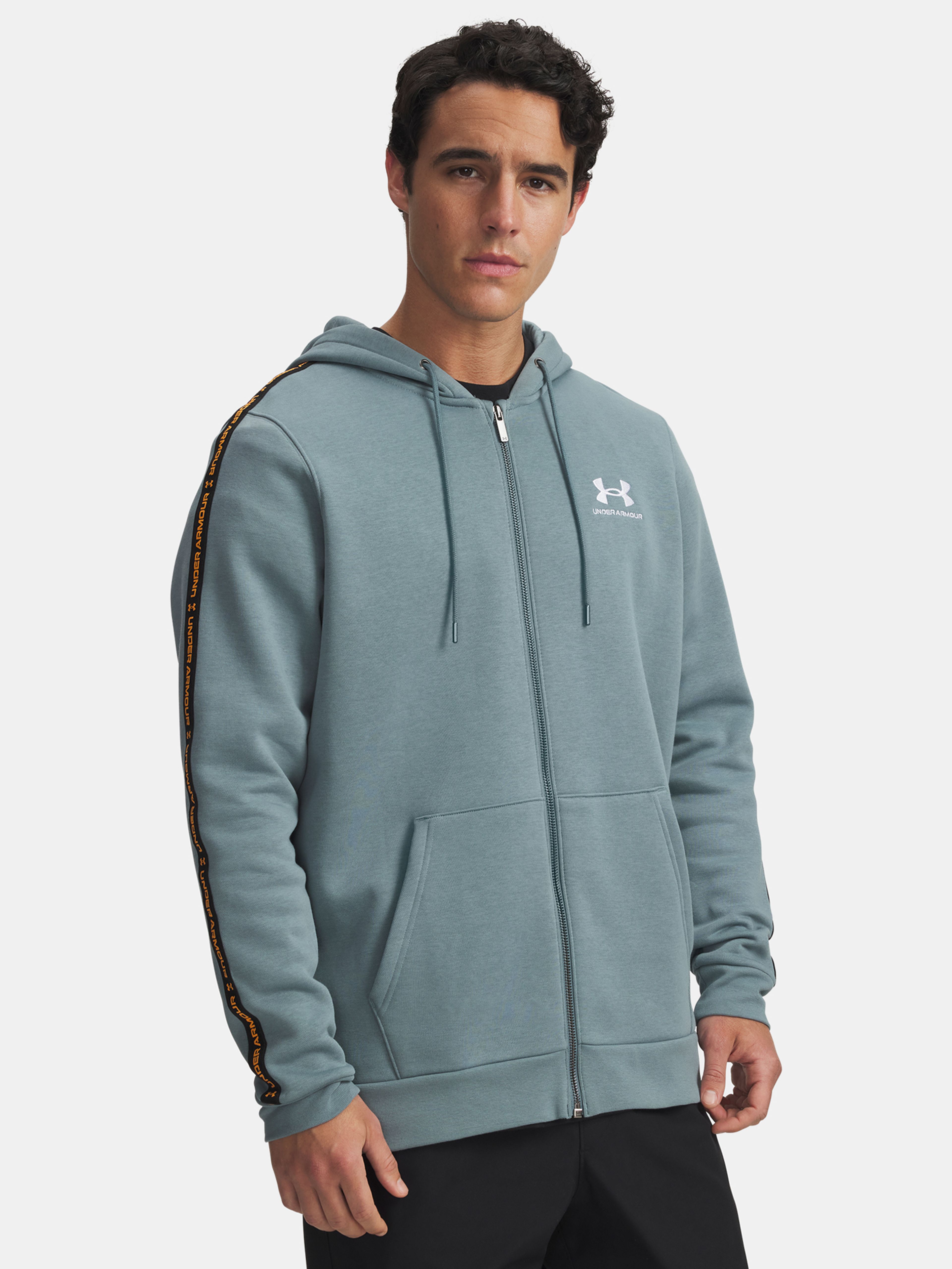 Férfi felső Under Armour UA Icon Fleece FZ Taping-BLU